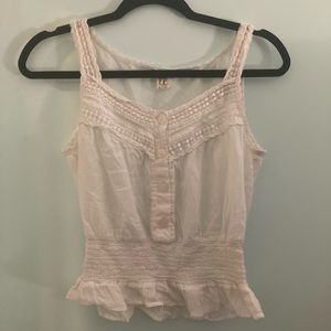 Free People white flowy tank top size 4